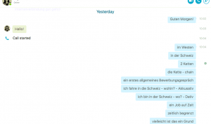 Skype Chat Screenshot