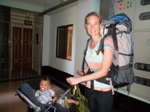 Backpacking mit Baby im Kinderwagen